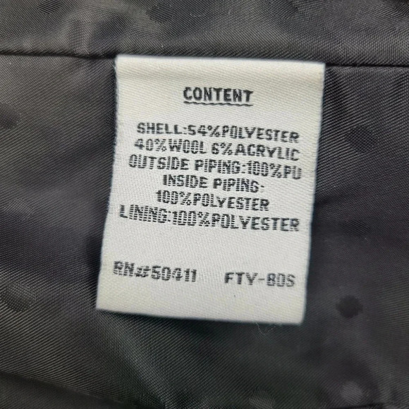 Jessica Simpson Black White Boucle Tweed Fit Flare Bell Sleeve Coat Y2K XS - Picture 15 of 16